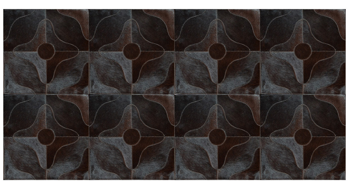 Hair on Hide Flowers Design Tiles & Panels for Wall Coverings