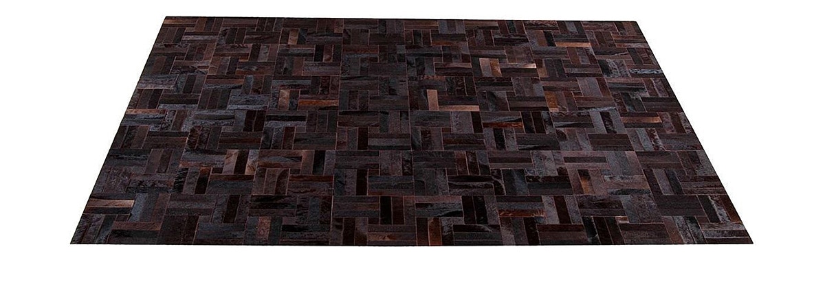 Natural Brown Cowhide Rug - Tile design - P18