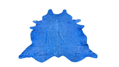 Blue Devore Cowhide - DC1