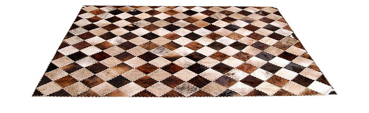 Brindle Exotic Patchwork Hide Rug - Tiento design - NC9