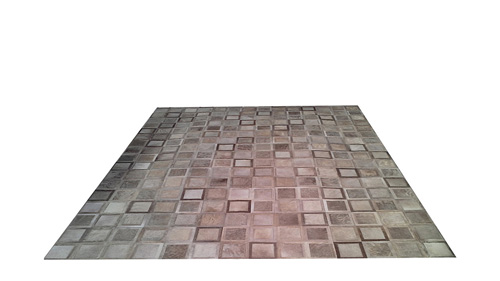 Light Taupe Patchwork Hide Rug - Ayelen design - NC7