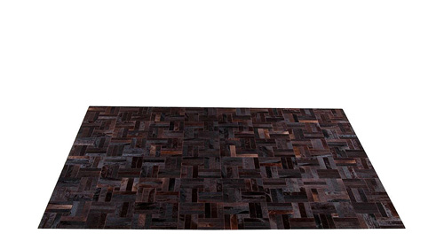 Brown Patchwork Hide Rug - Tile design - NC8