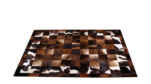 Patchwork Cowhide Rug - Iridescent Browns - Cordoba Design - MD2