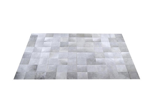 Grey Cowhide Rug – Square Tiles – G5