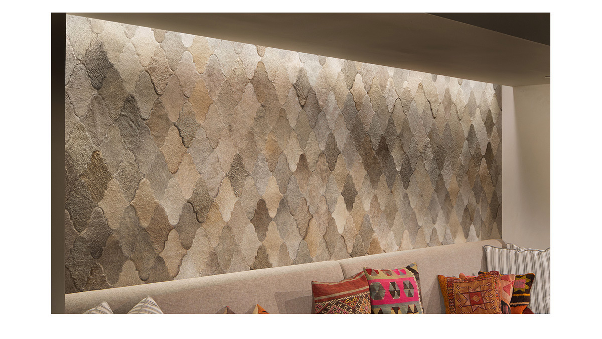 Hair on Hide Sherazade Design Panels for Wall Coverings
