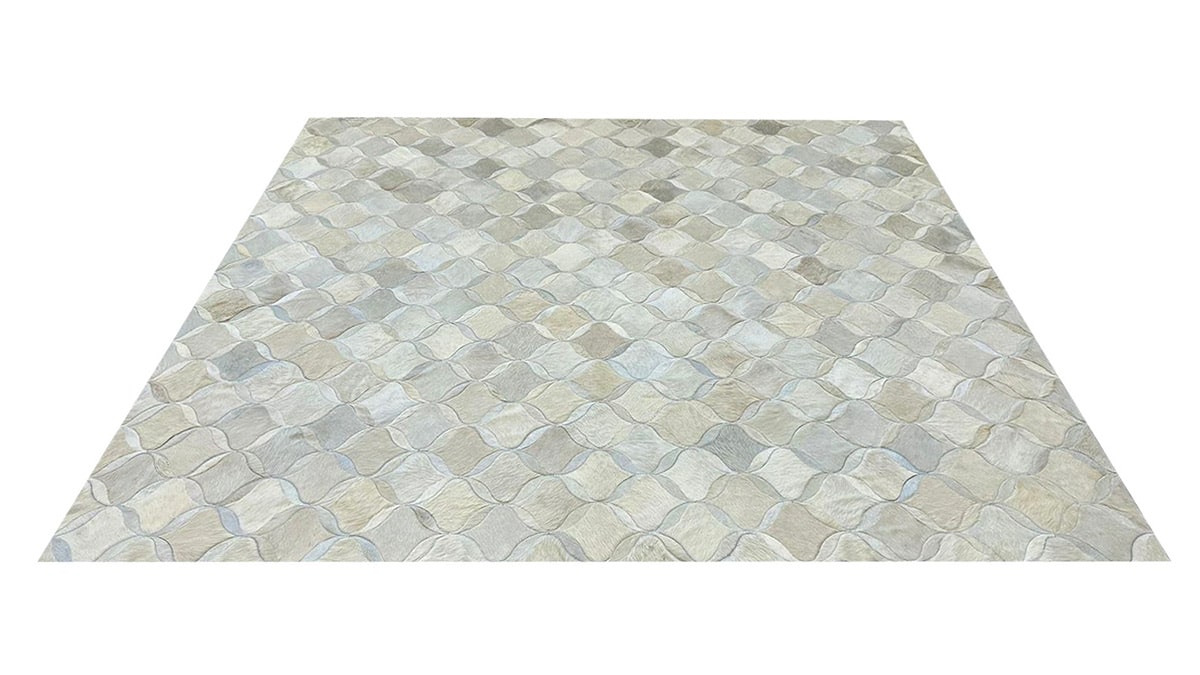 Off White Hide Rugs add texture and warmth to interior design projects