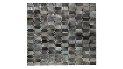 custom and oversized handmade Grey cowhide rugs