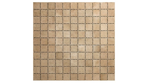 Light Beige Tiento Cowhide Patchwork Rug with Tiento finishes