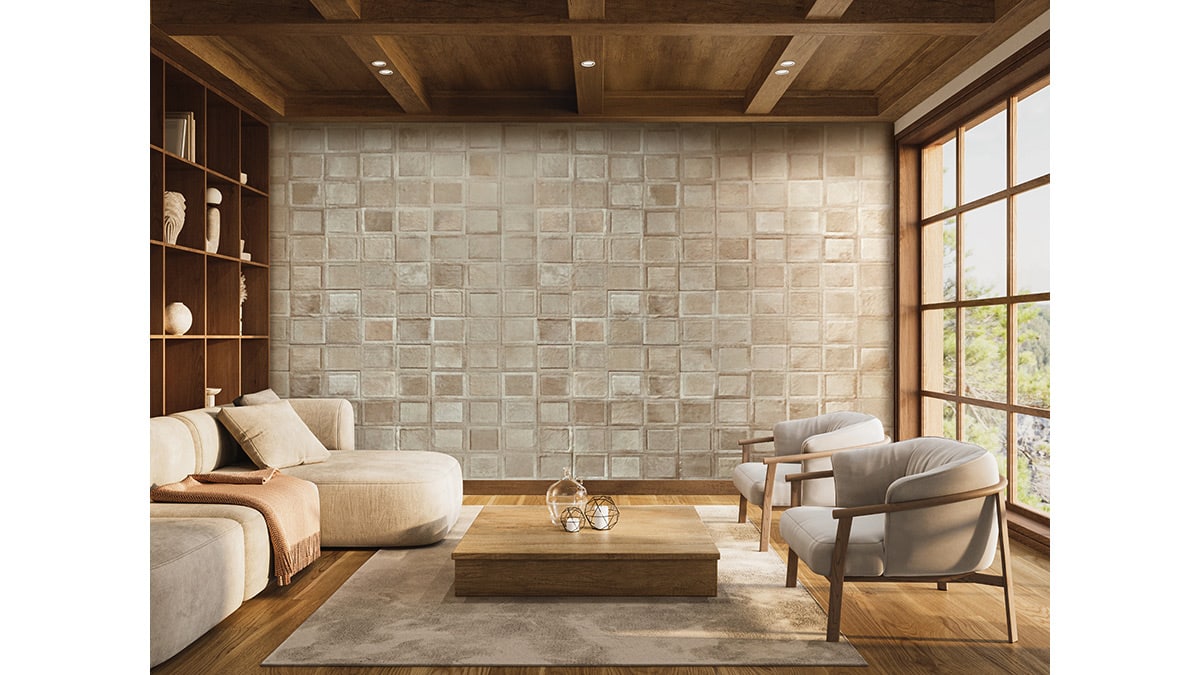 Hair on Leather Wall Coverings add Texture and Warmth to interior design
